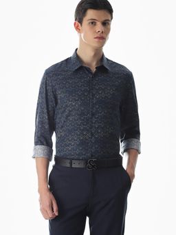 Jack & Jones - Men'S Slim Fit Navy Blue Shirt