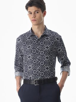Jack & Jones - Men'S Slim Fit Navy Blue Shirt