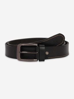 Spykar - Men Black Genuine Leather Belt