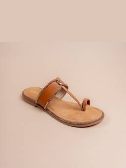 VANSON - Tan Mirror Edge Flats