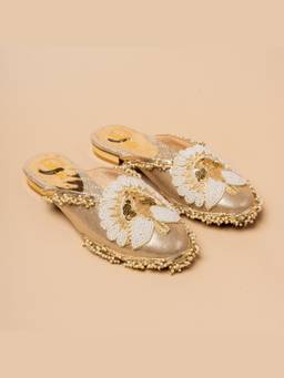 VANSON - Gold Sonara Mor Handcrafted Mules