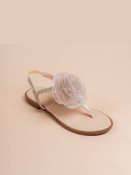 VANSON - Beige Moonflower Flats