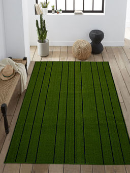Saral Home - Green Polypropylene Anti Skid Carpet - 120X180 cm