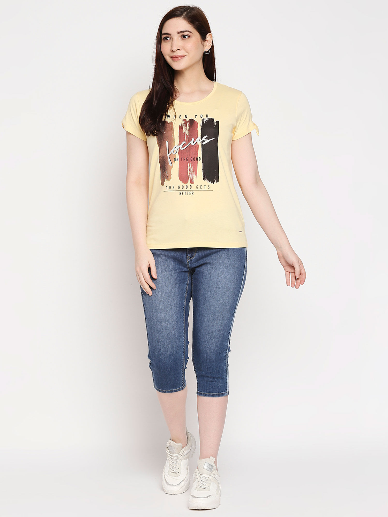 Buy Lee Cooper Ladies Blue Solid Denim 