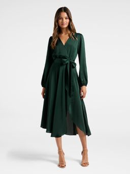 Forever New - Marilyn Satin Wrap Midi Dress (Set of 2)