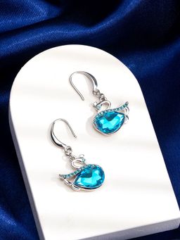 Yellow Chimes - Blue Drop & Dangler Earrings