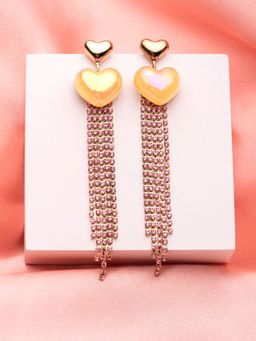 Yellow Chimes - Danglers Shape Earrings Multi-Color