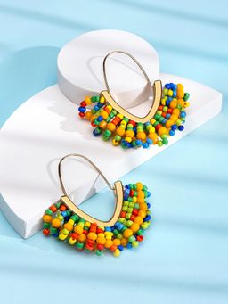 Yellow Chimes - Gold Plated Hoop Earrings for Women