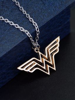 Yellow Chimes - Wonder Women Design Gold Plated Pendant Necklace