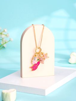 Yellow Chimes - Mermaid Charm Pendant Necklace