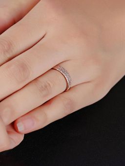 Yellow Chimes - Rose Gold Plated Silky & Smooth Finished Stainless Steel Band Designed Ring