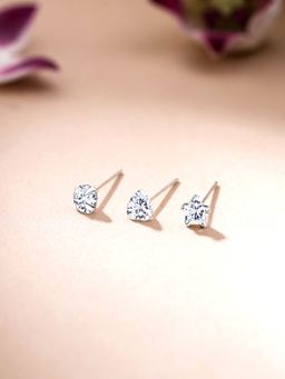 Yellow Chimes - 925 Sterling Silver Crystal Nose Pin with Certificate of Authenticity