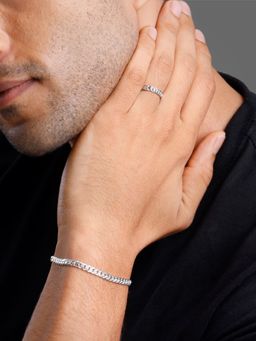 GIVA - Men 925 Silver Classy Look Jewellery Set