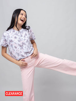 Twenty Dresses by Nykaa Fashion - Multicolor Tie And Dye Round Neck Casual Crop T Shirt