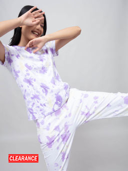 Twenty Dresses by Nykaa Fashion - Multicolor Tie And Dye Round Neck T Shirt