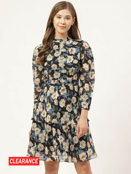 Twenty Dresses by Nykaa Fashion - Multi Color Floral Printed Mini Dress
