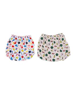 Moms Home - Mix Fruits & Water Melon Organic Cotton Unisex Baby Briefs - Pack of 2