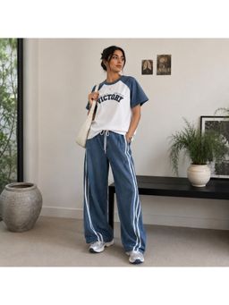Loveable Creations By Muskan - Voyage White Travel Street T-Shirt and Pant