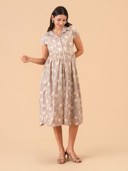 The Mom Store - Pastel Poetry Maternity and Nursing Dress