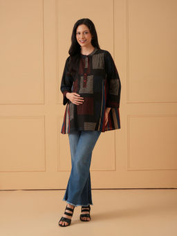 The Mom Store - Dark Rhythm Maternity and Nursing Top