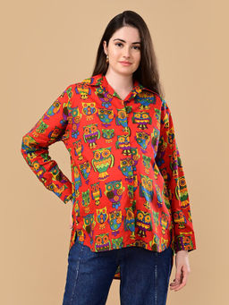 The Mom Store - Owl You Need Maternity and Nursing Oversized Shirt