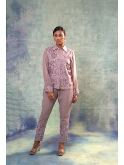 Sonia Khatri - Mauve Shirt with Inner and Pant (Set of 3)