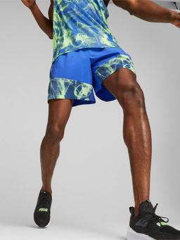 Puma - Run Favourite Woven Aop Session 7 Inch Mens Blue Shorts