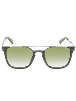 IRUS - Men UV Protected Green Lens Square Sunglasses (53)