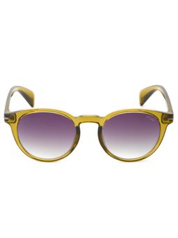 IRUS - Men UV Protected Purple Lens Oval Sunglasses (51)