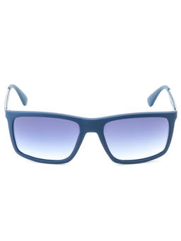 IRUS - Men UV Protected Blue Lens Rectangle Sunglasses (58)