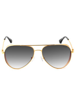 IRUS - Men UV Protected Grey Lens Pilot Sunglasses (59)