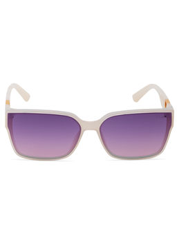 IRUS - Women UV Protected Purple Lens Rectangle Sunglasses (63)