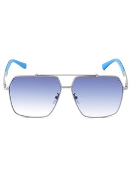 IRUS - Men UV Protected Blue Lens Irregular Sunglasses (62)