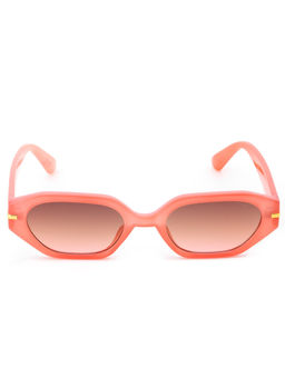 IRUS - Women UV Protected Brown Lens Oval Sunglasses (52)