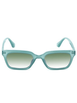 IRUS - Women UV Protected Green Lens Rectangle Sunglasses (53)