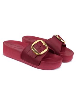 BERSACHE - Women Maroon Sandals
