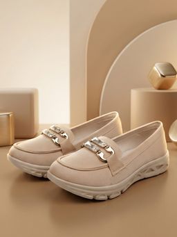 EZOK - Jivevibe Women Beige Loafers