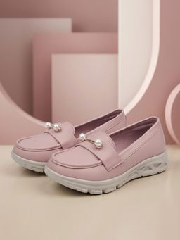 EZOK - Jivevibe Women Pink Loafers