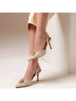 OZZARO - Women Cream Soft Shell Stiletto Heels