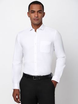 Peter England - Men White Regular Fit Formal Shirt