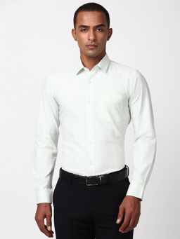 Peter England - Men White Slim Fit Formal Shirt