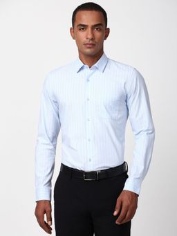 Peter England - Men Blue Slim Fit Formal Shirt