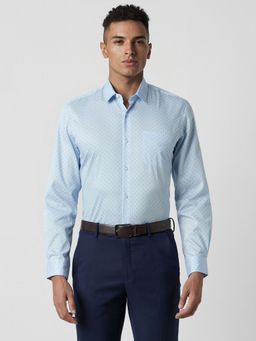 Peter England - Men Blue Slim Fit Formal Shirt