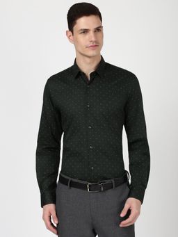 Peter England - Men Black Slim Fit Formal Shirt