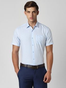 Peter England - Men Blue Regular Fit Formal Shirt