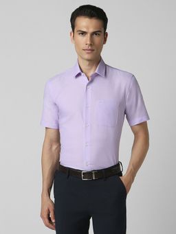 Peter England - Men Lilac Regular Fit Formal Shirt