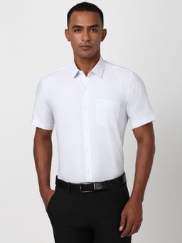 Peter England - Men White Regular Fit Formal Shirt