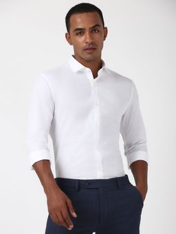 Peter England - Men White Super Slim Fit Formal Shirt