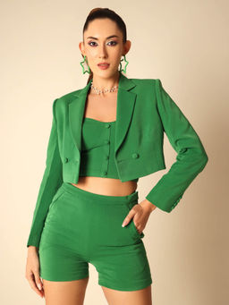 VOLCAPE - Green Caroline Blazer & Shorts (Set of 2)