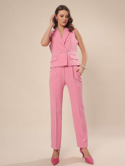 VOLCAPE - Pink Darya Blazer & Pant (Set of 2)